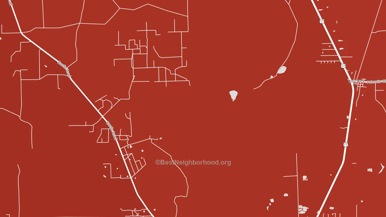 Bardin, FL block-group political-lean map