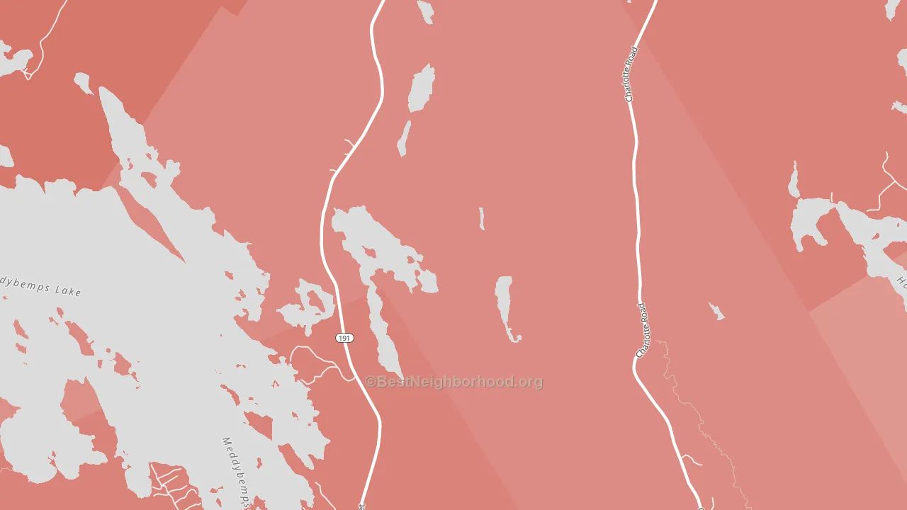 Baring, ME block-group political-lean map