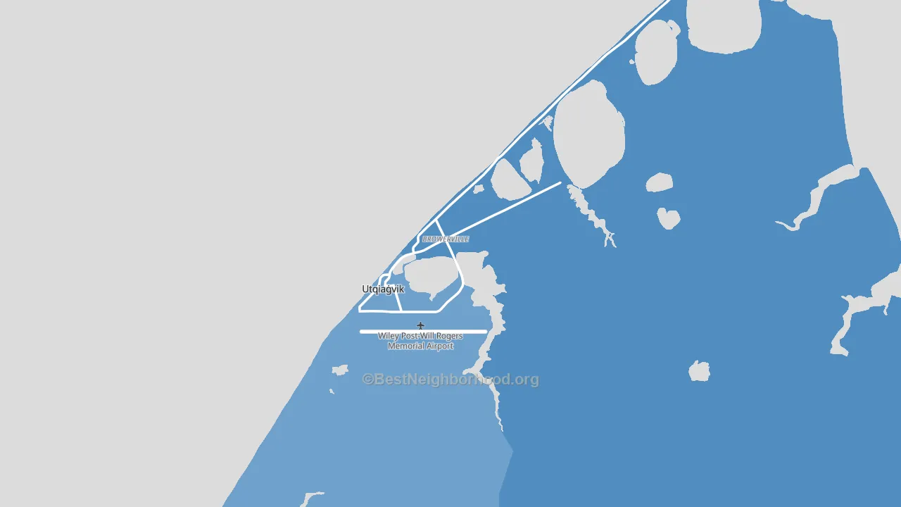 Barrow, AK block-group political-lean map