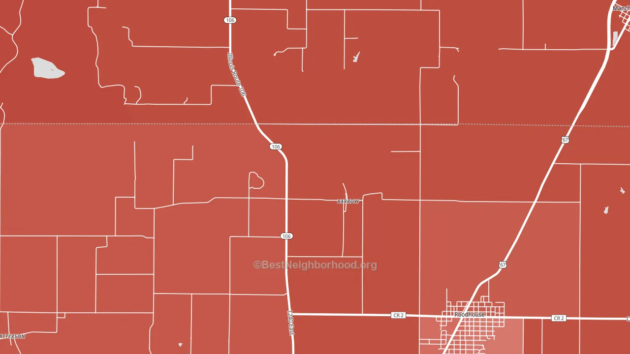 Barrow, IL block-group political-lean map