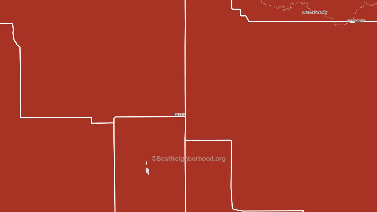 Bartlett, NE block-group political-lean map