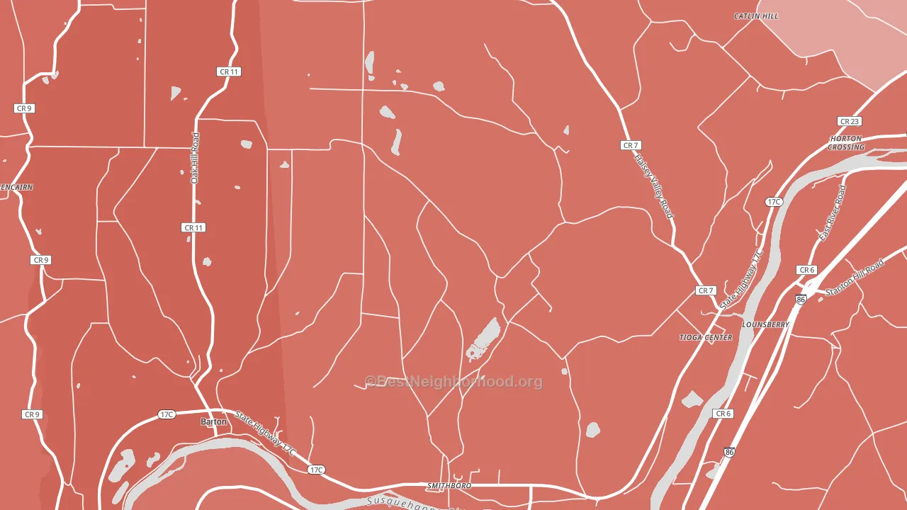 Barton, NY block-group political-lean map