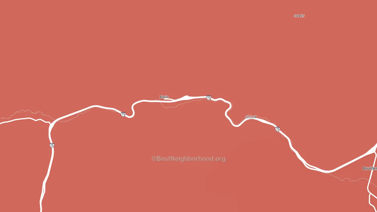 Basin, MT block-group political-lean map