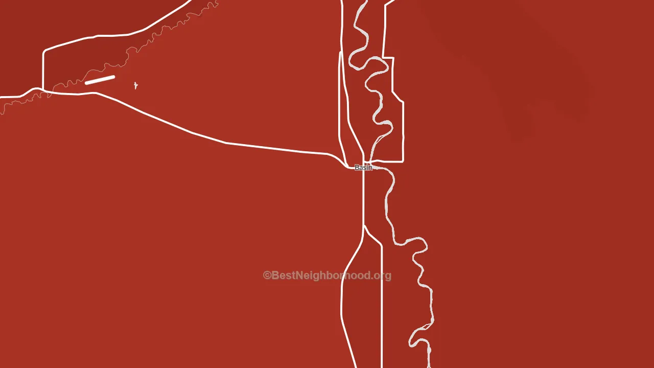 Basin, WY block-group political-lean map