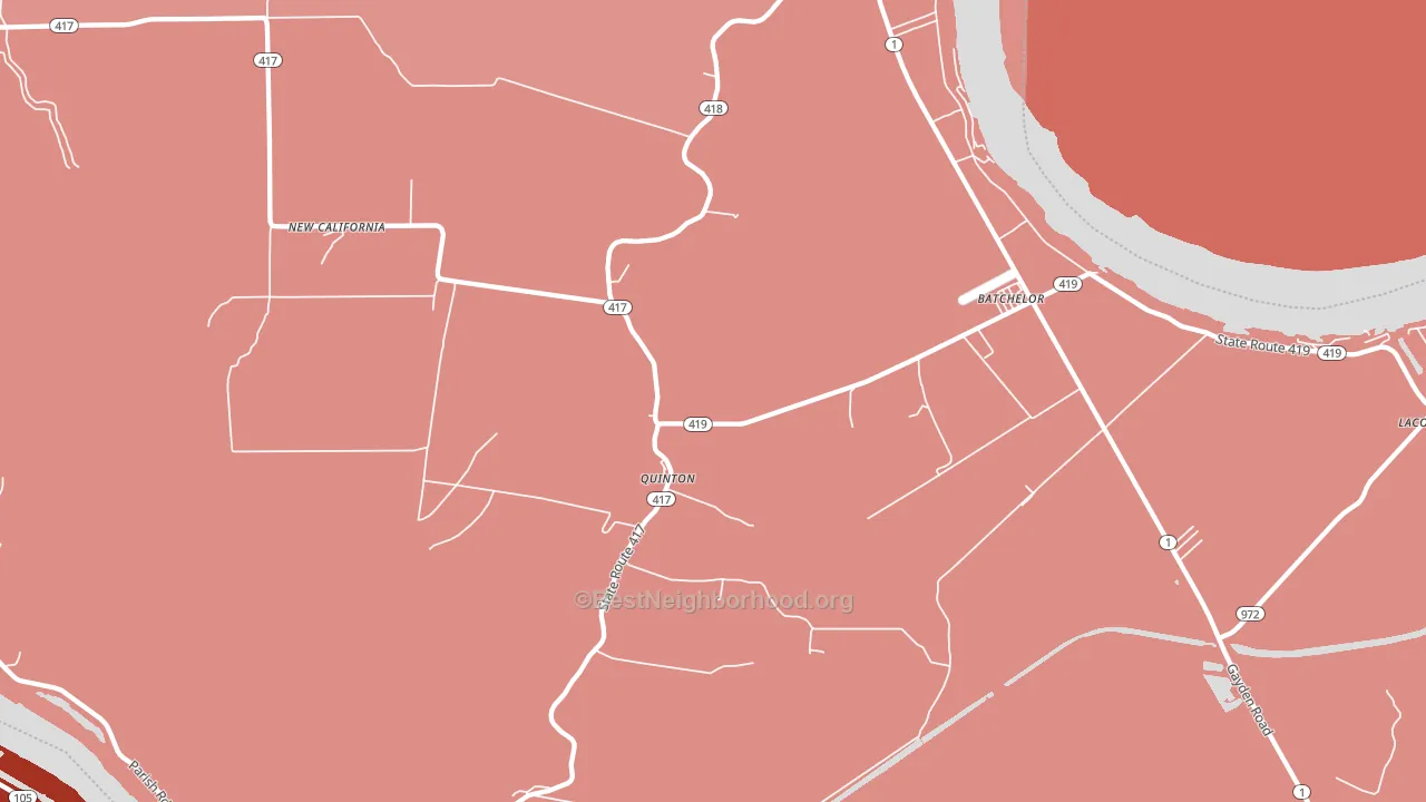Batchelor, LA block-group political-lean map