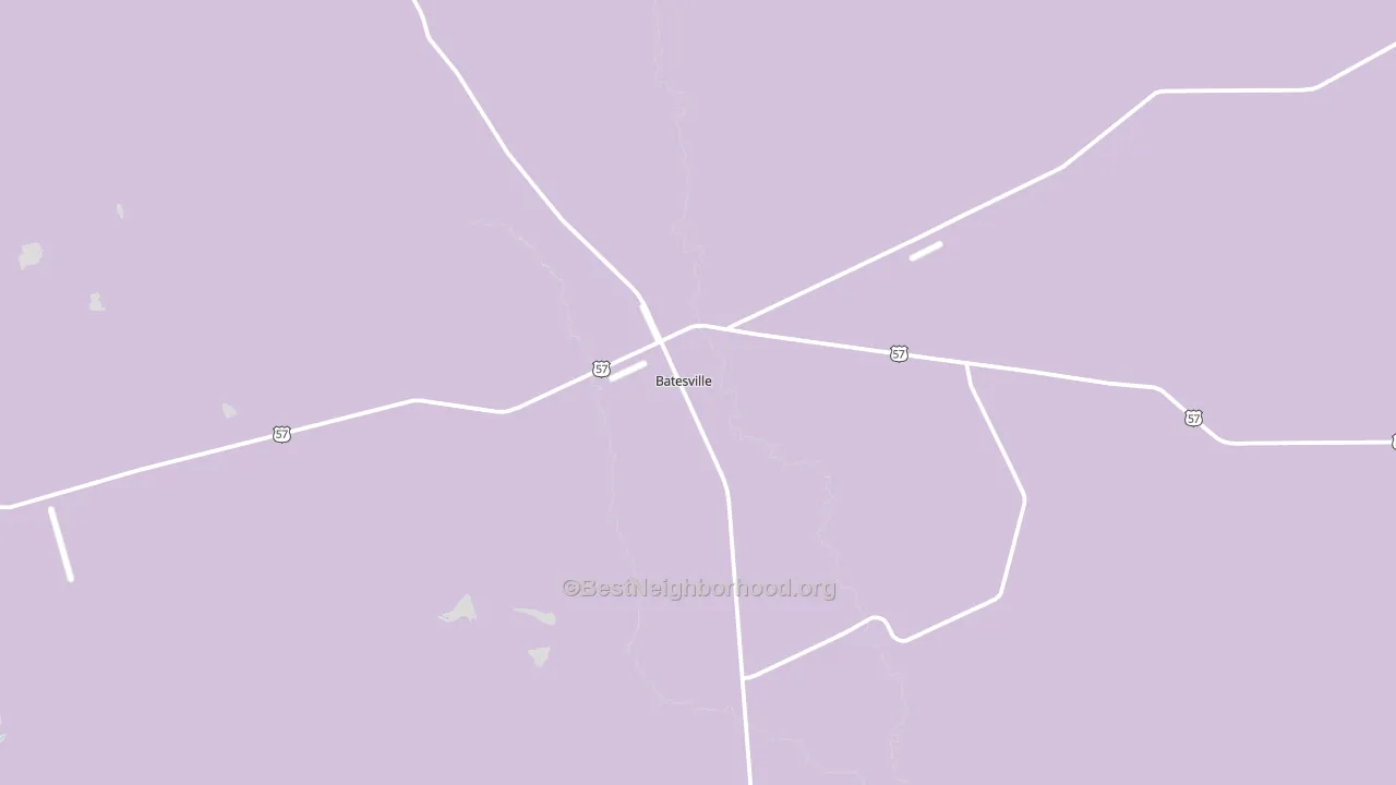 Batesville, TX block-group political-lean map
