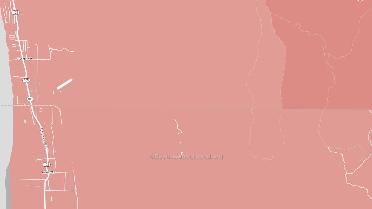 Bay City, WA block-group political-lean map