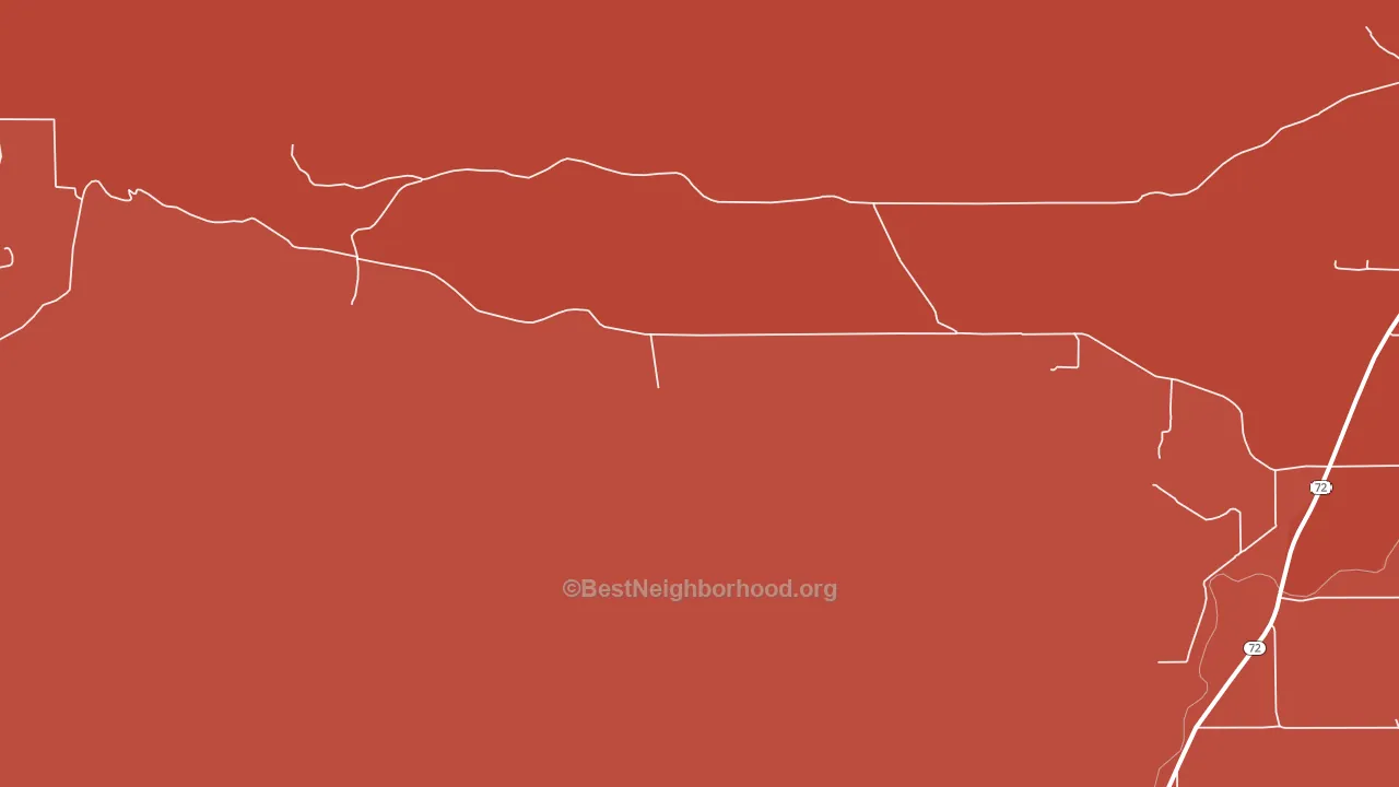 Bearcreek, MT block-group political-lean map