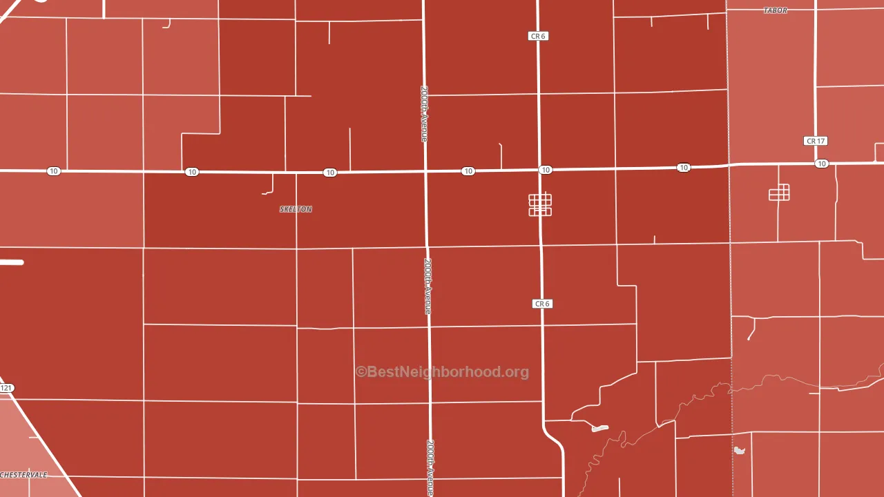 Beason, IL block-group political-lean map