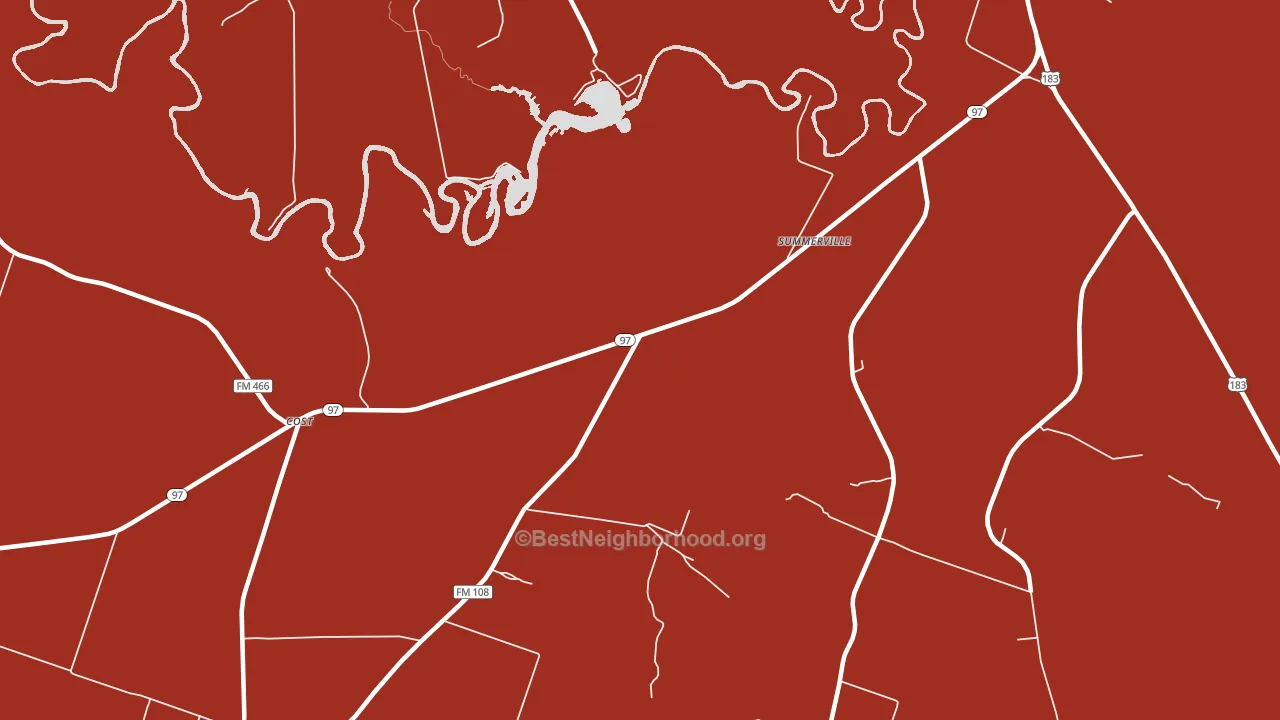 Bebe, TX block-group political-lean map