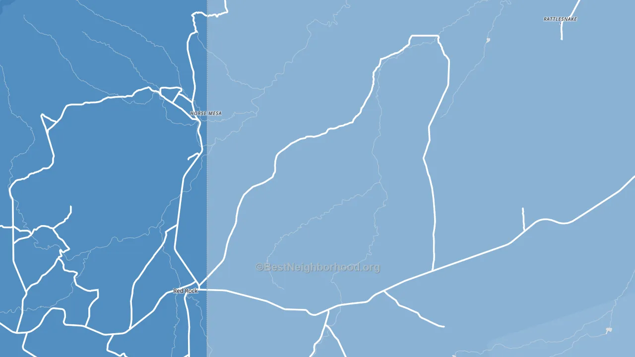 Beclabito, NM block-group political-lean map