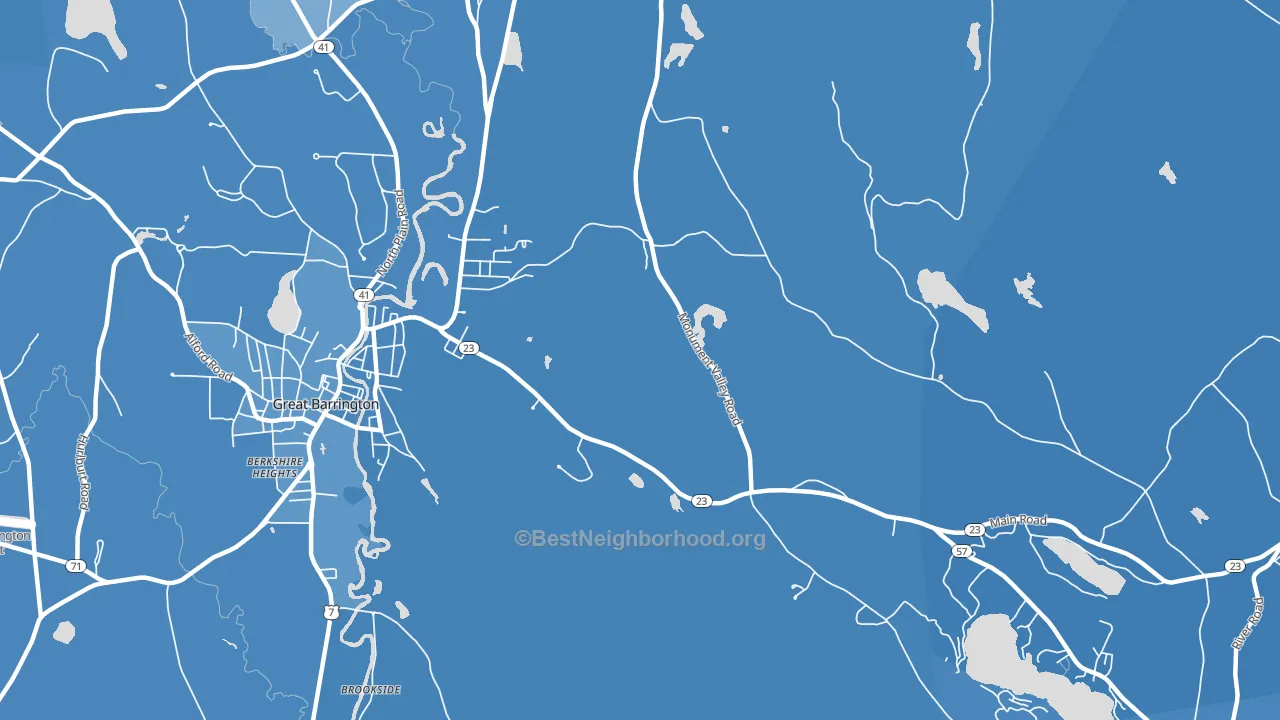Belcher Square, MA block-group political-lean map