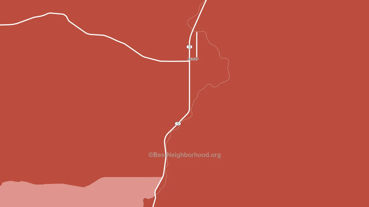Belfry, MT block-group political-lean map