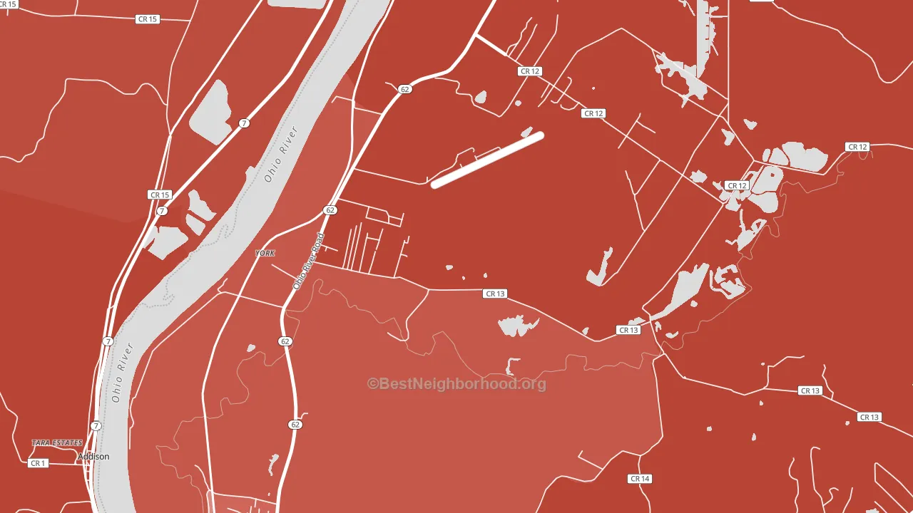 Bellmeade, WV block-group political-lean map