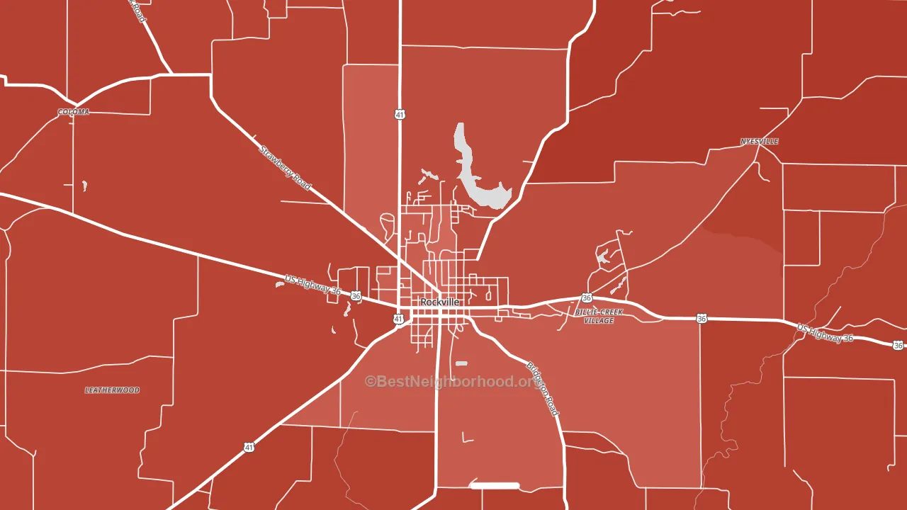 Bellmore, IN block-group political-lean map