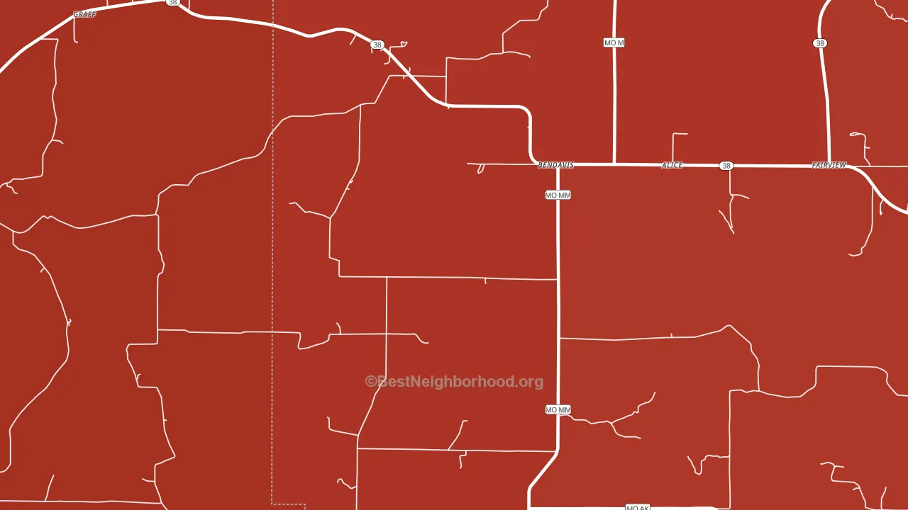Bendavis, MO block-group political-lean map