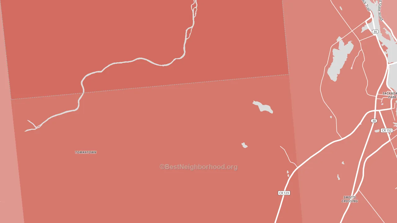 Benson, NY block-group political-lean map