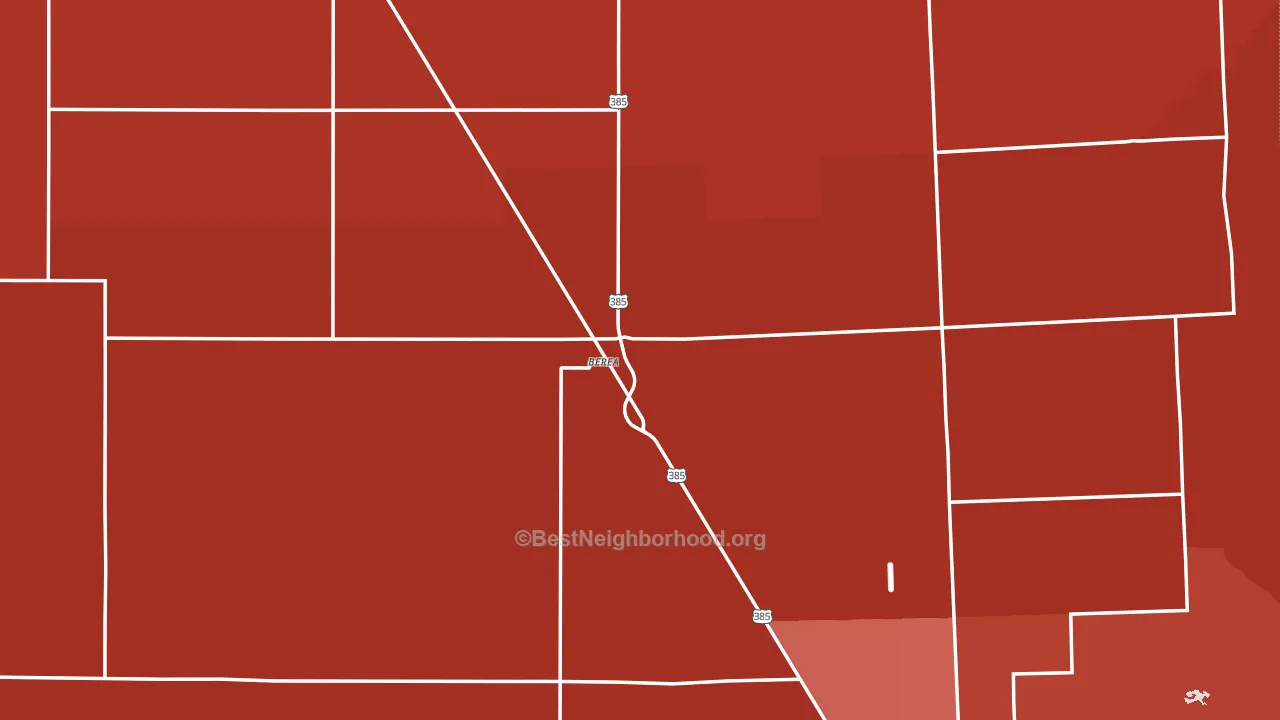 Berea, NE block-group political-lean map