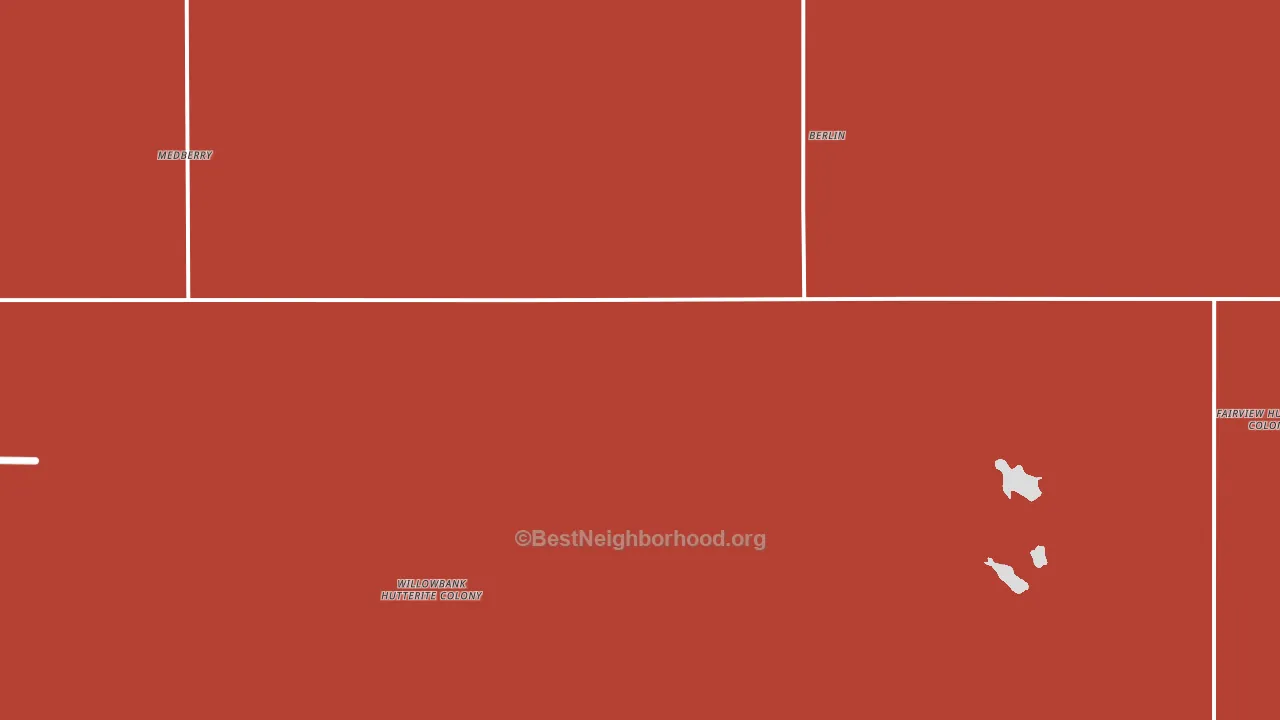 Berlin, ND block-group political-lean map
