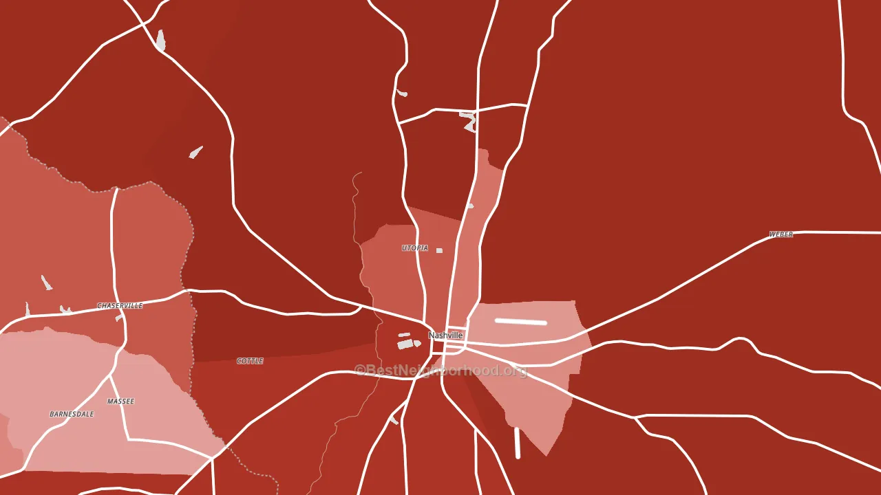 Berrien County, GA block-group political-lean map