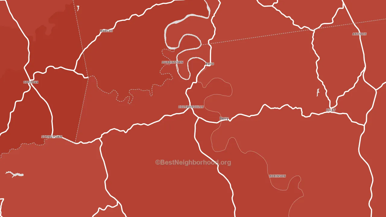 Berry, KY block-group political-lean map