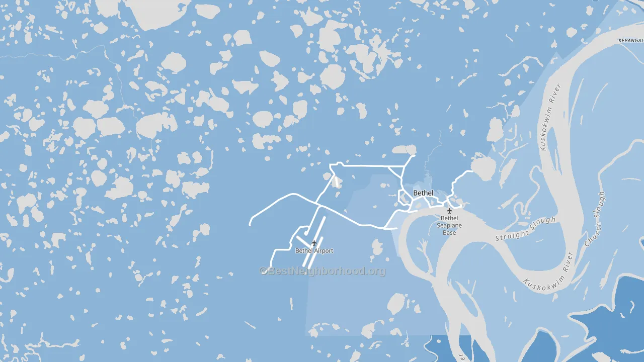 Bethel, AK block-group political-lean map