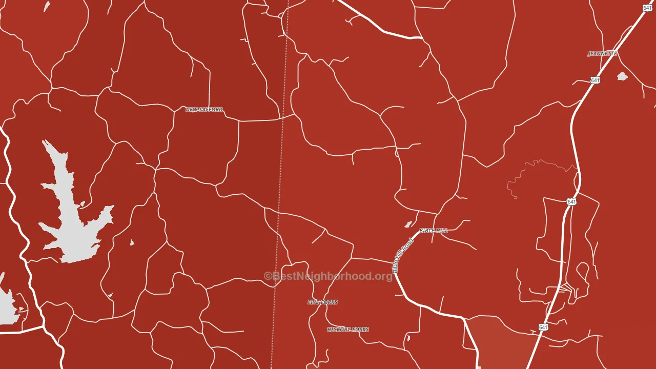 Bible Hill, TN block-group political-lean map