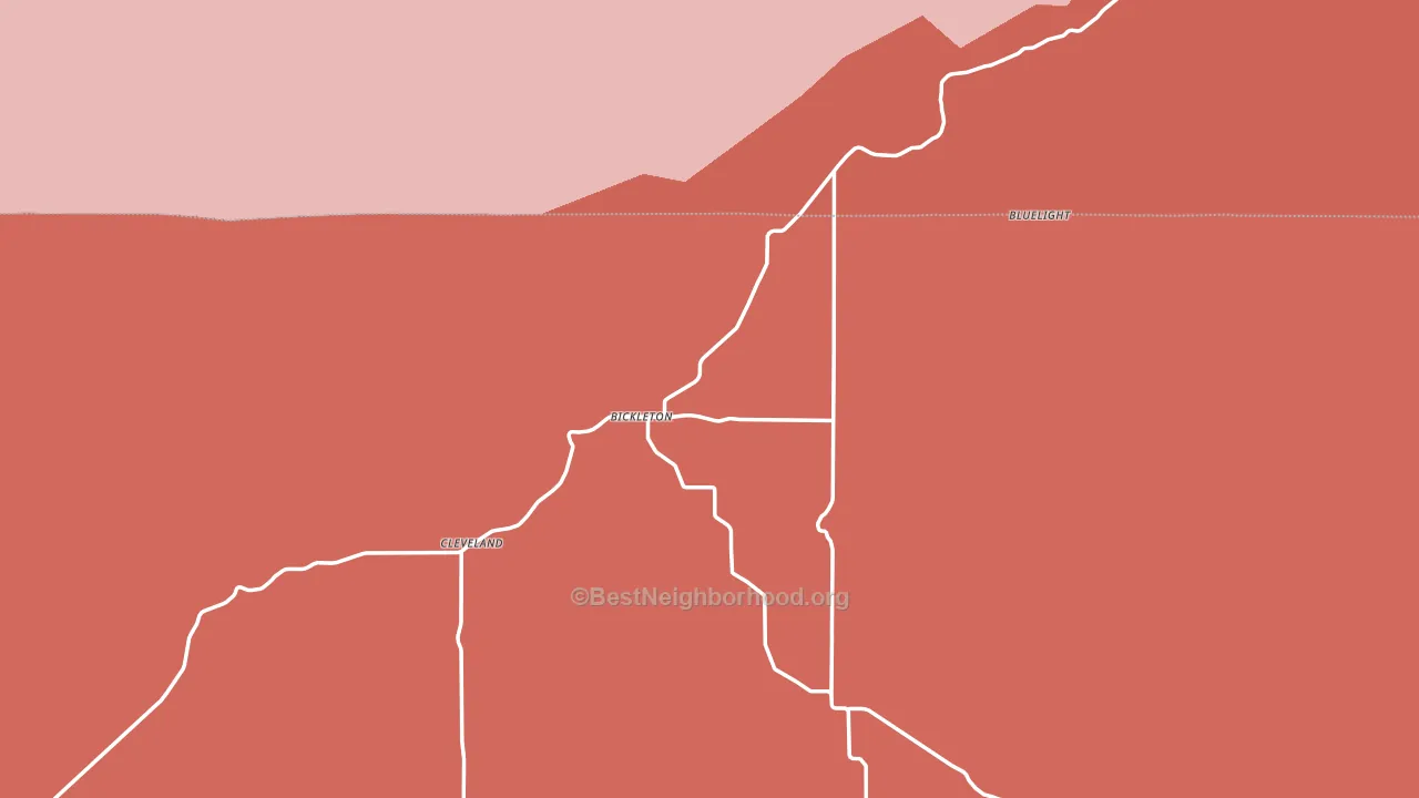 Bickleton, WA block-group political-lean map