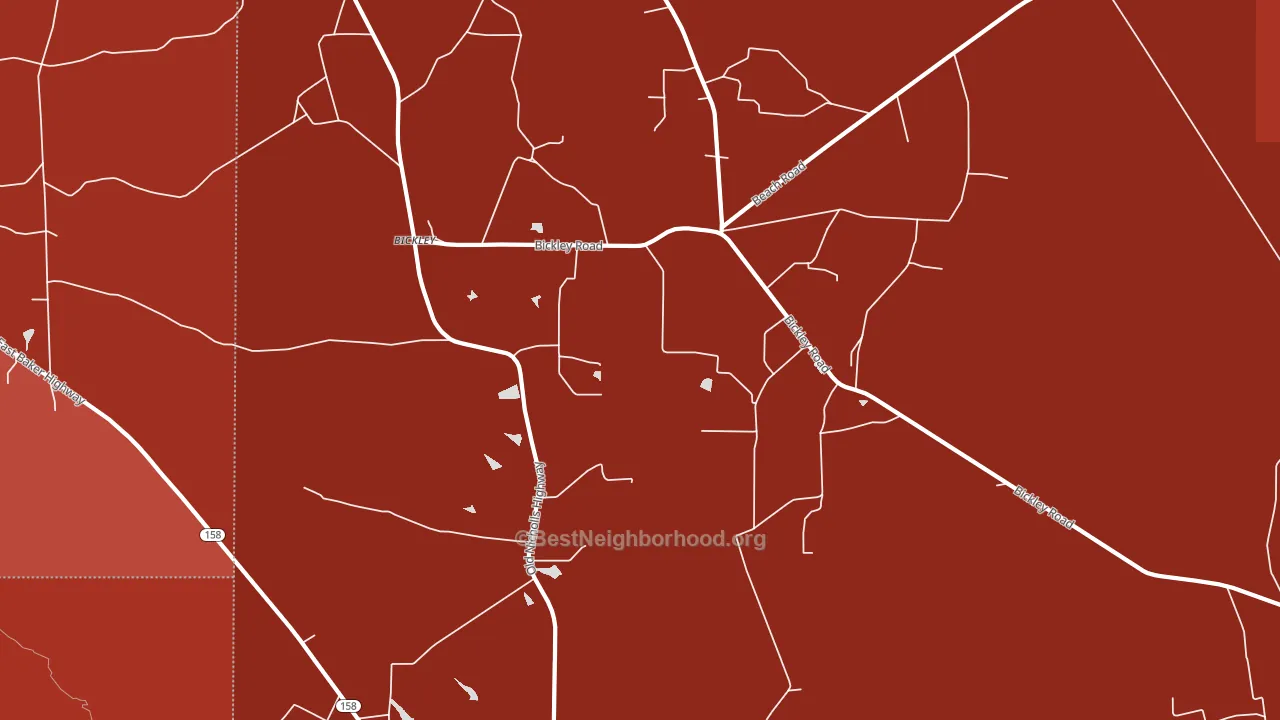 Bickley, GA block-group political-lean map