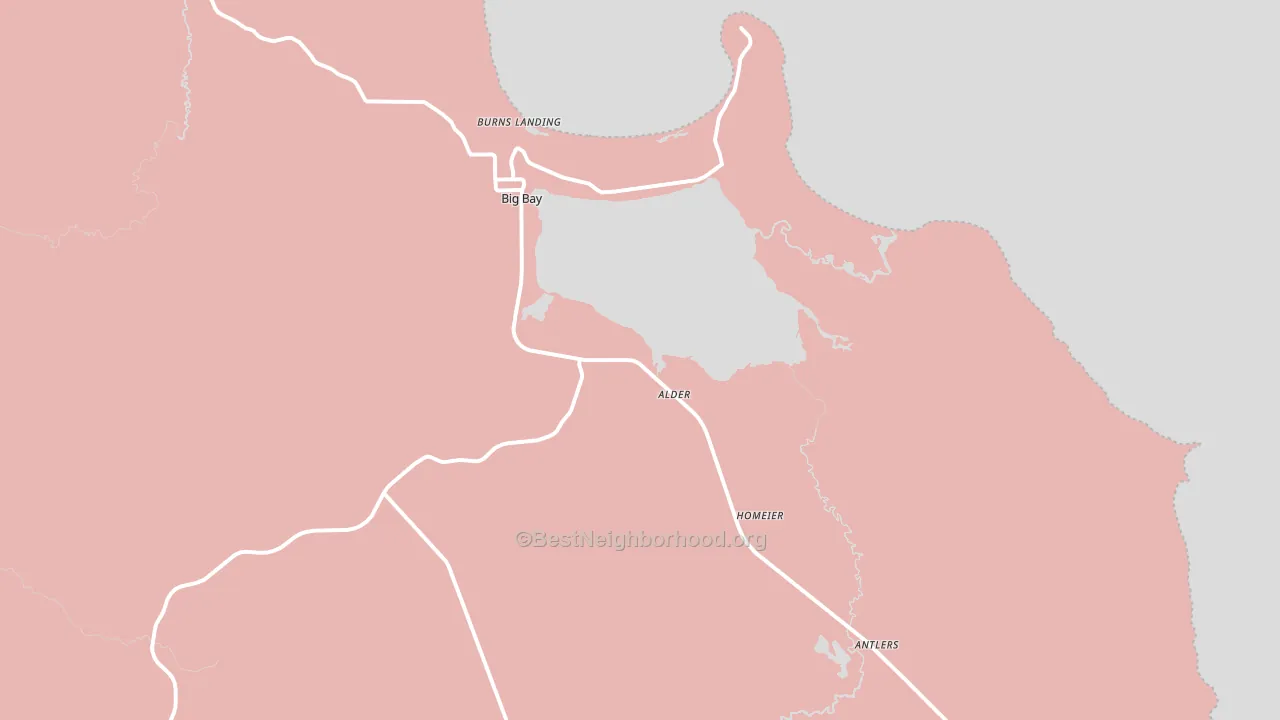 Big Bay, MI block-group political-lean map