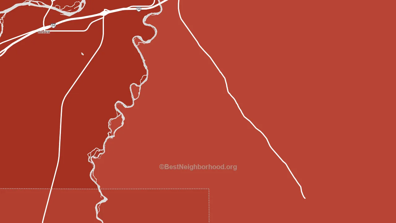Big Horn, MT block-group political-lean map