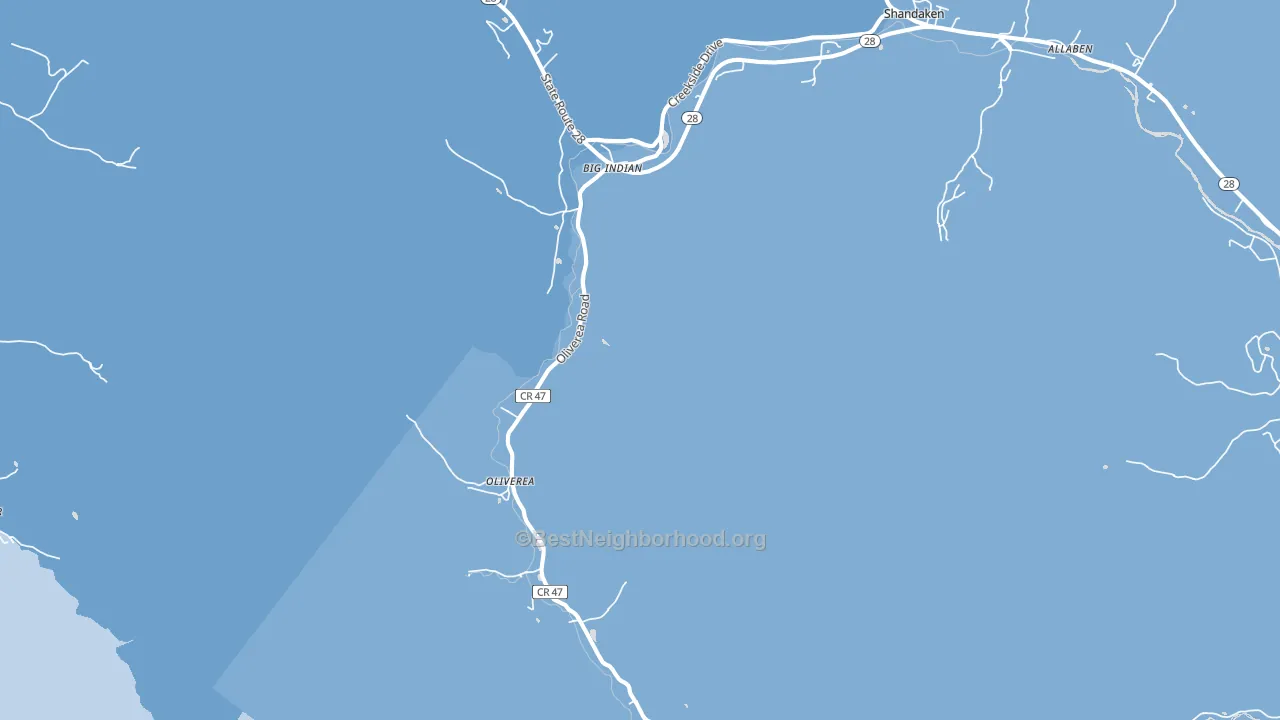 Big Indian, NY block-group political-lean map