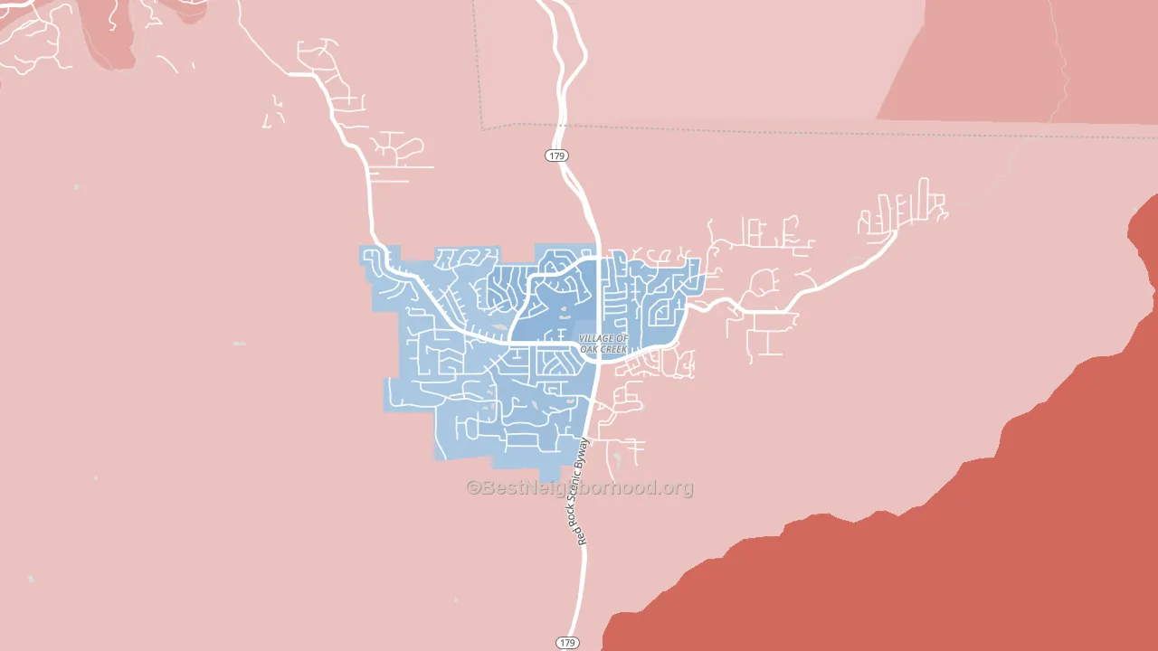 Big Park, AZ block-group political-lean map