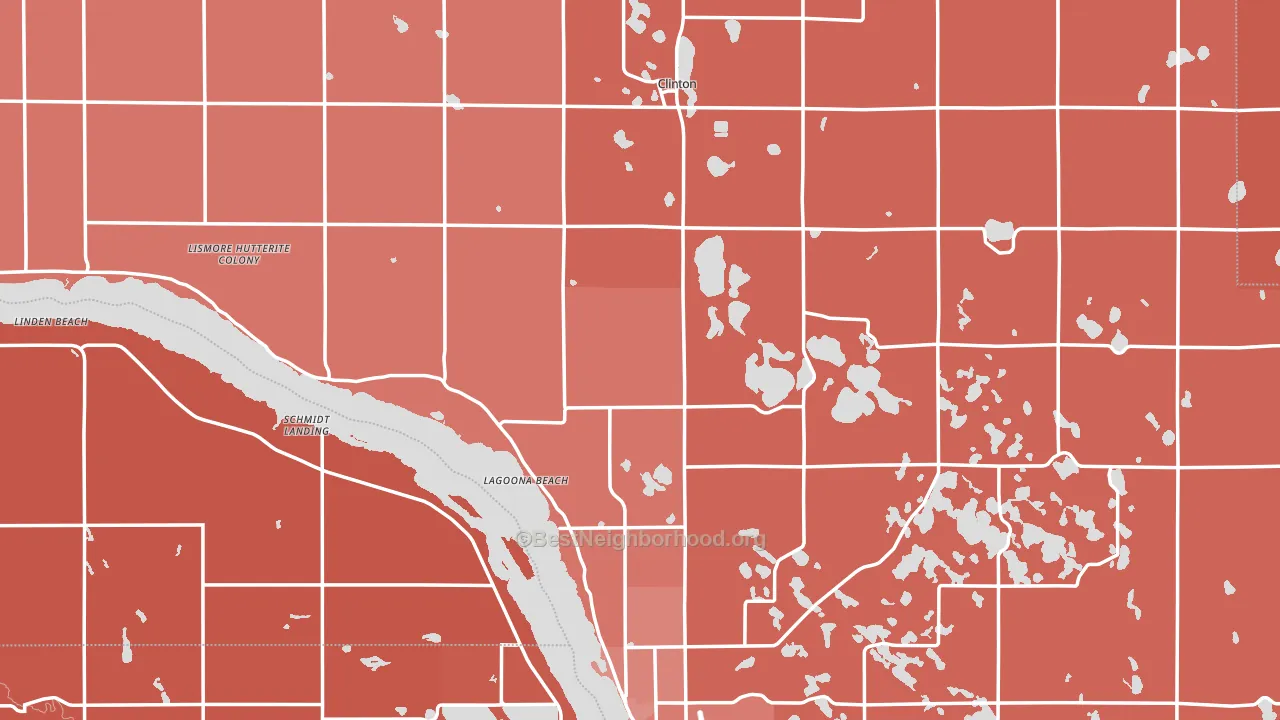 Big Stone County, MN block-group political-lean map