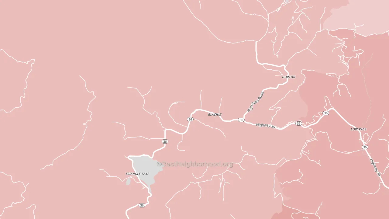Blachly, OR block-group political-lean map