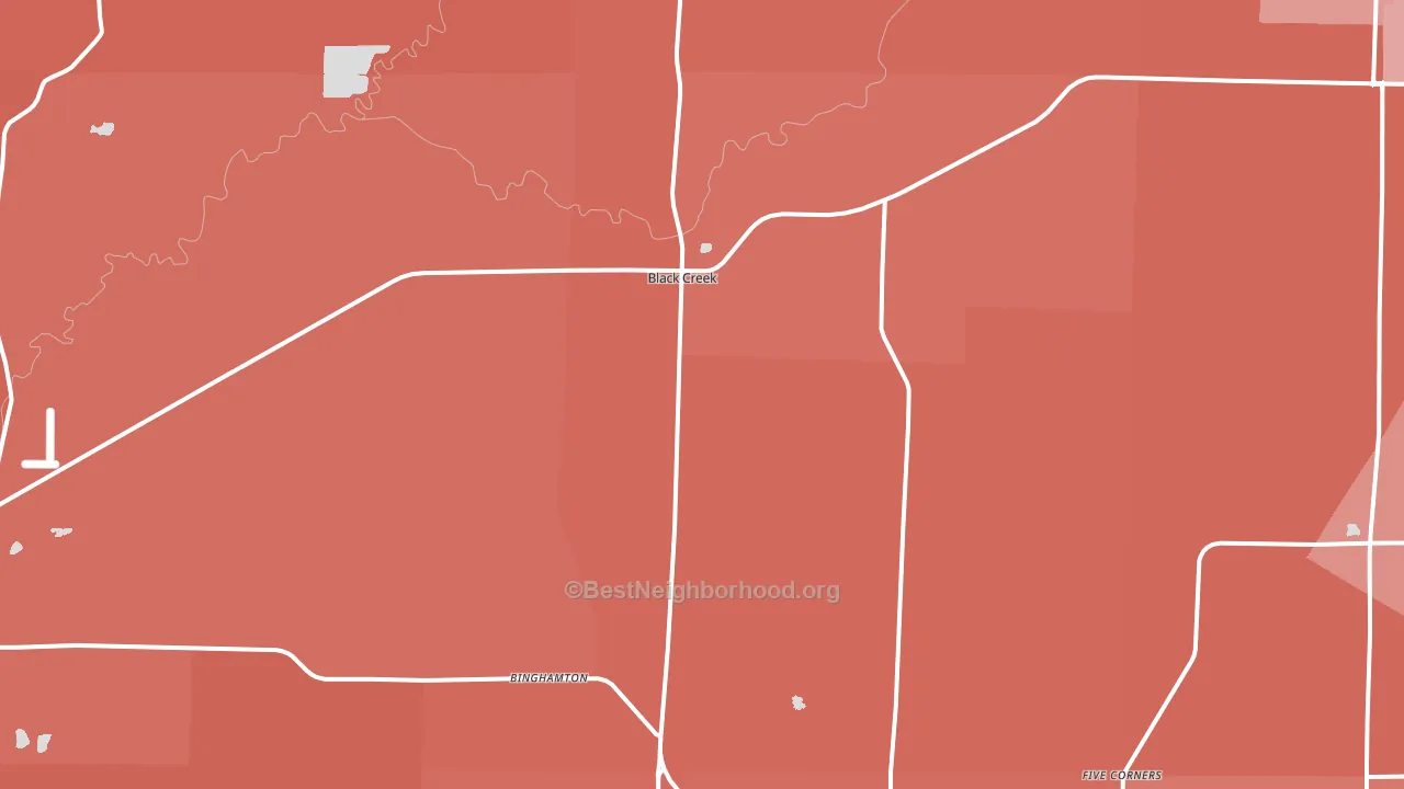 Black Creek, WI block-group political-lean map