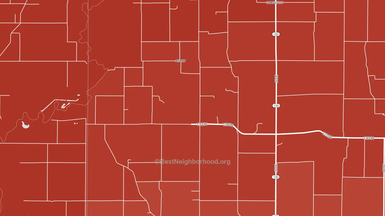 Black, IL block-group political-lean map