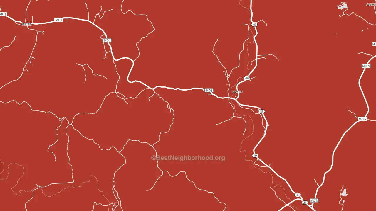 Black, MO block-group political-lean map