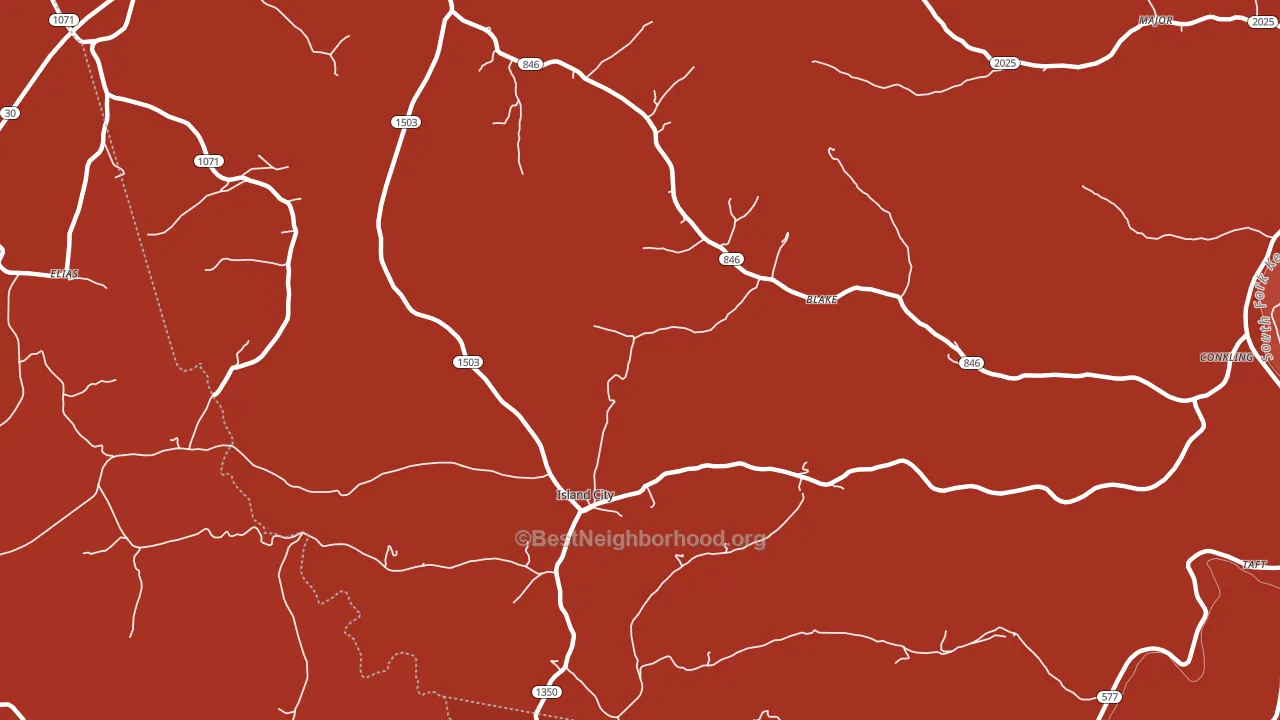Blake, KY block-group political-lean map
