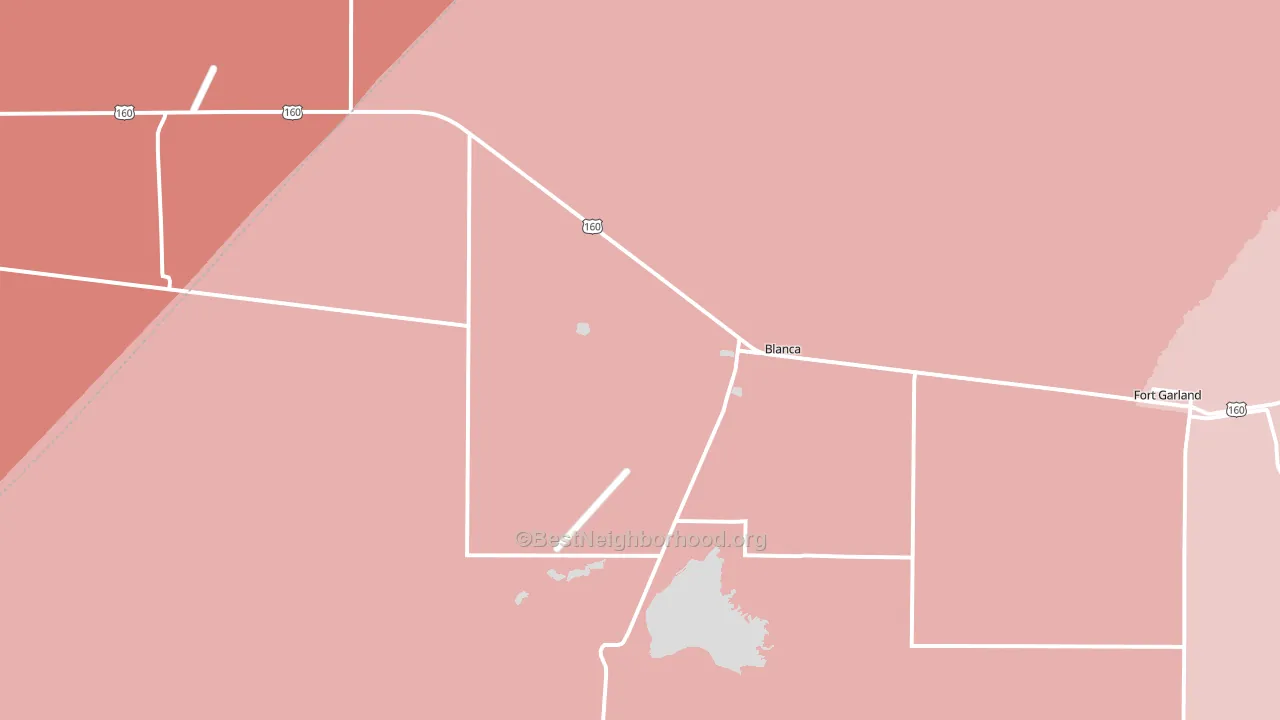 Blanca, CO block-group political-lean map
