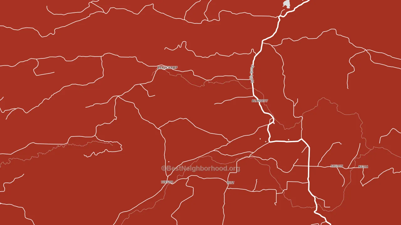 Blansett, AR block-group political-lean map