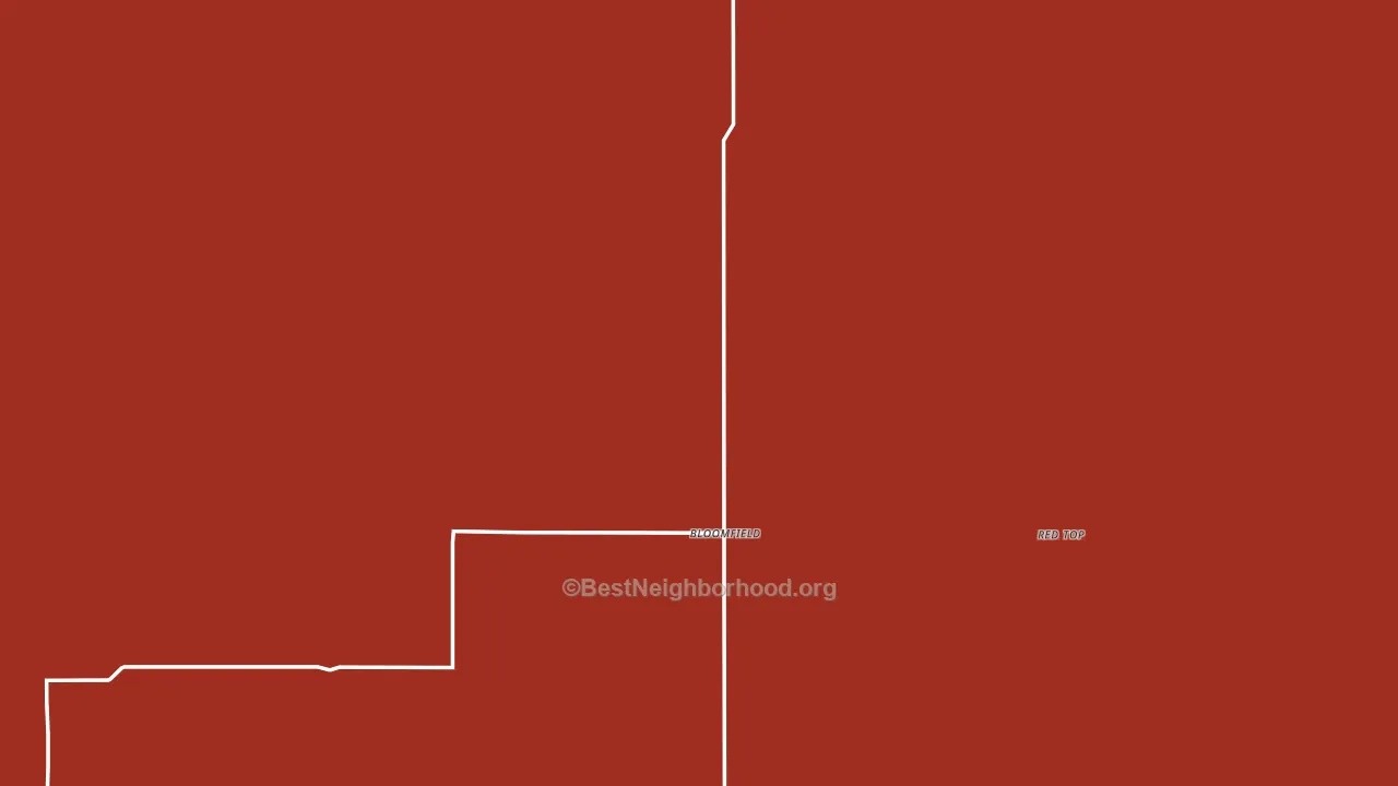 Bloomfield, MT block-group political-lean map