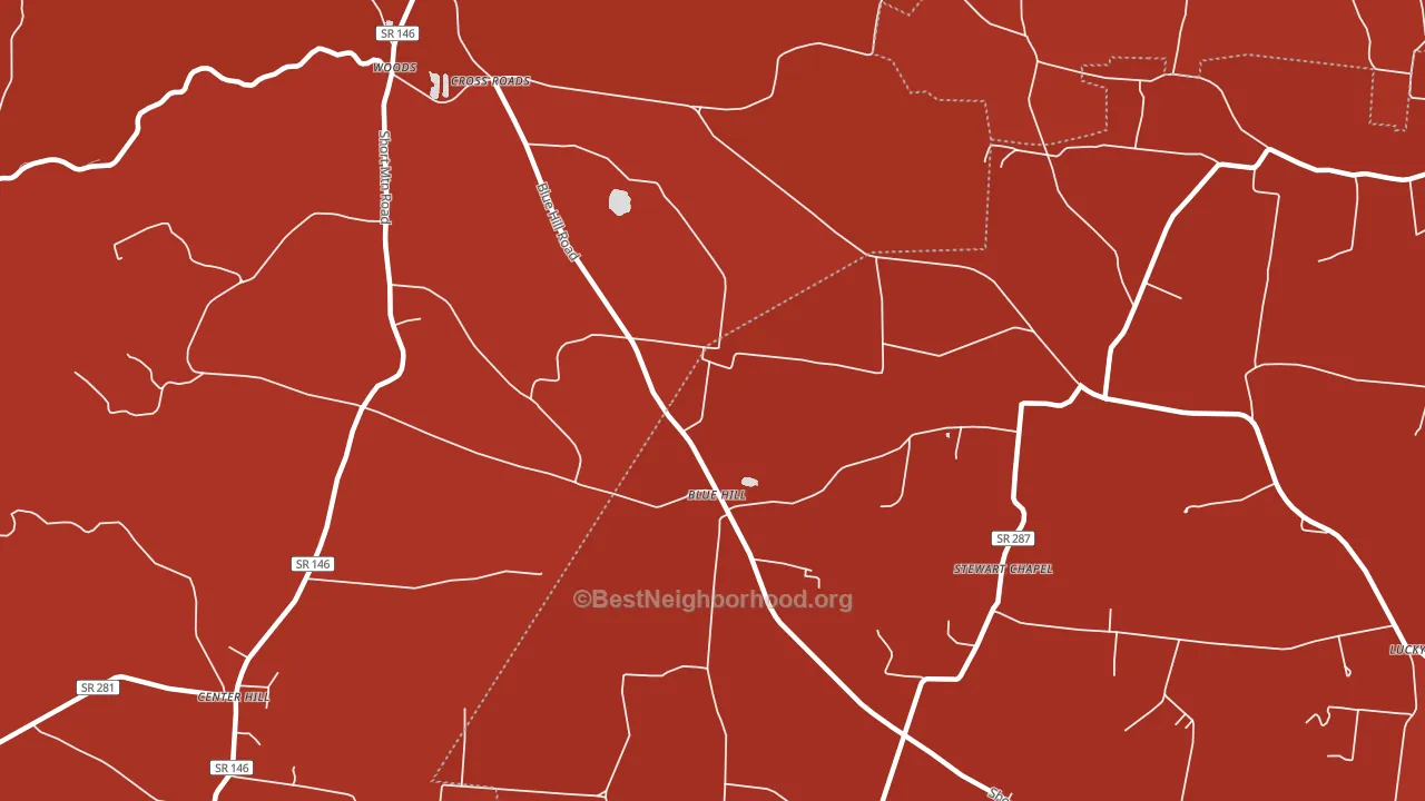 Blue Hill, TN block-group political-lean map