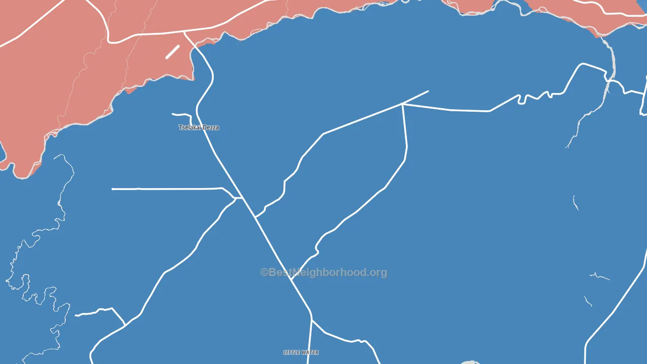 Bluff, UT block-group political-lean map