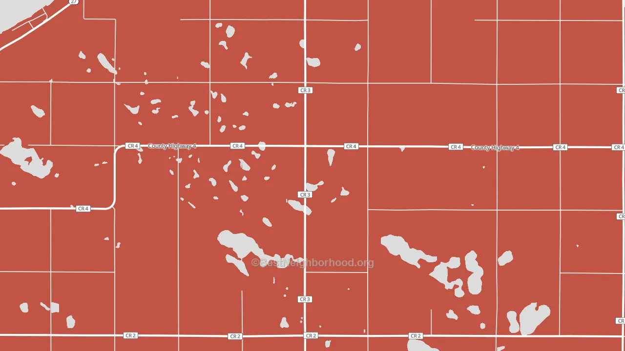 Bonanza Grove, MN block-group political-lean map