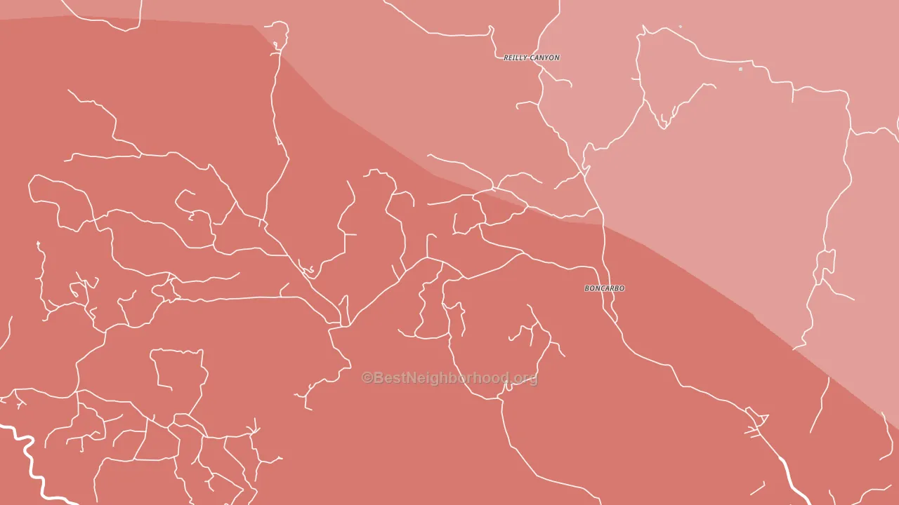 Boncarbo, CO block-group political-lean map
