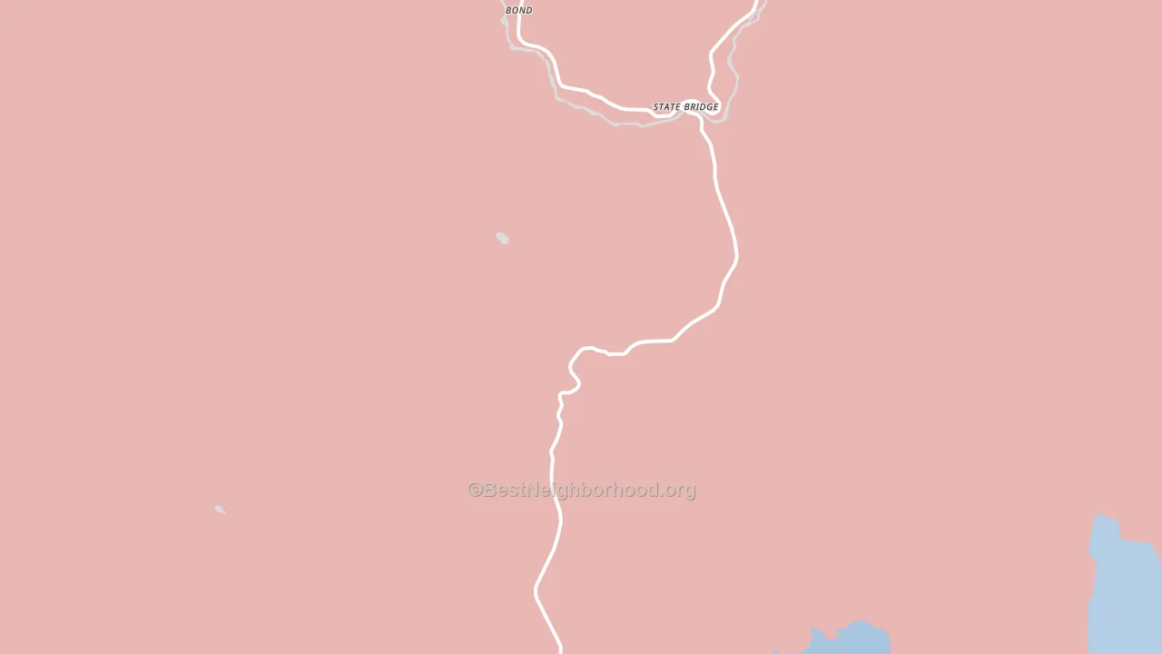 Bond, CO block-group political-lean map