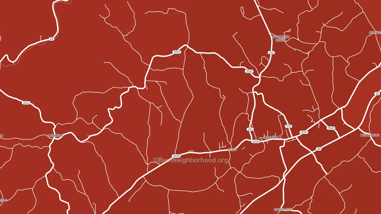 Bond, KY block-group political-lean map