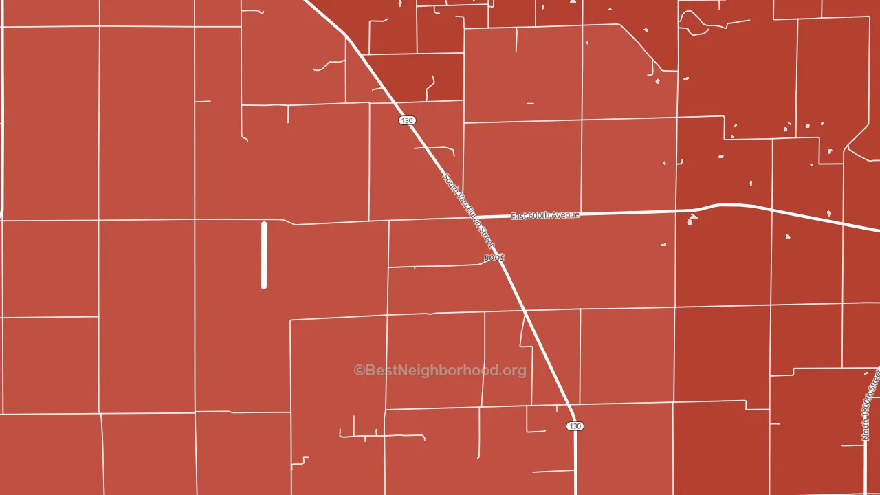 Boos, IL block-group political-lean map