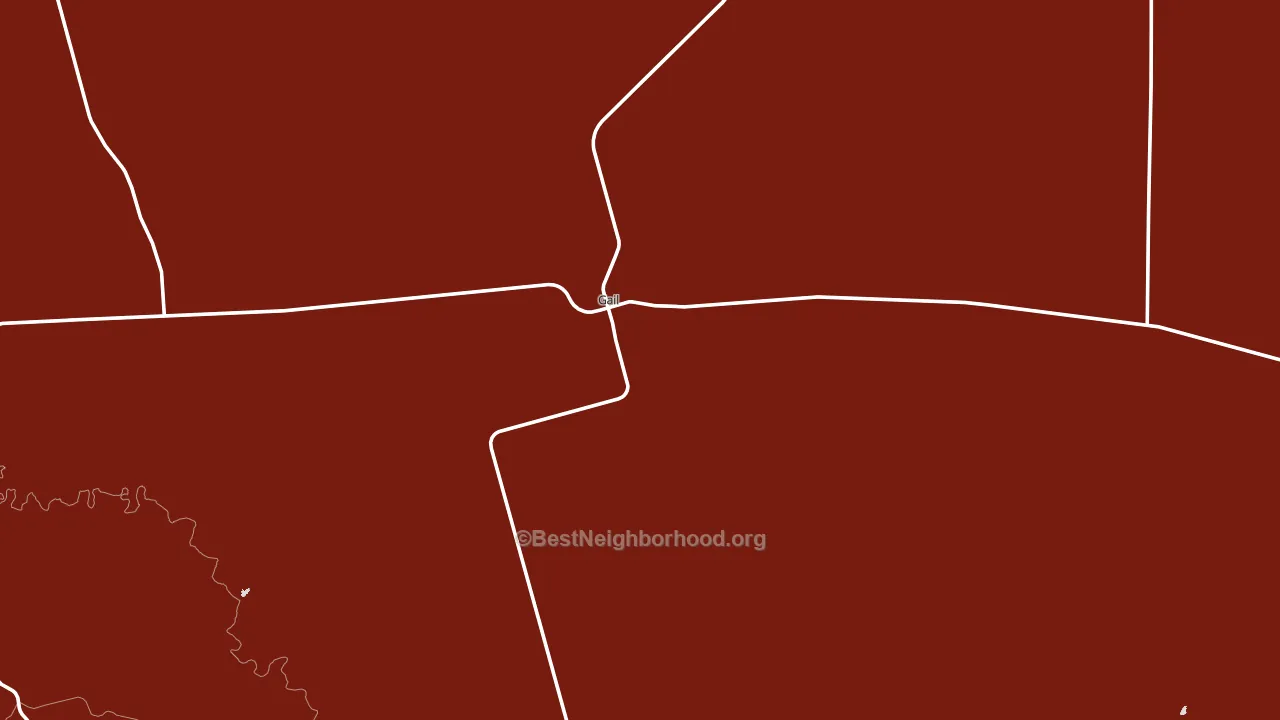 Borden County, TX block-group political-lean map